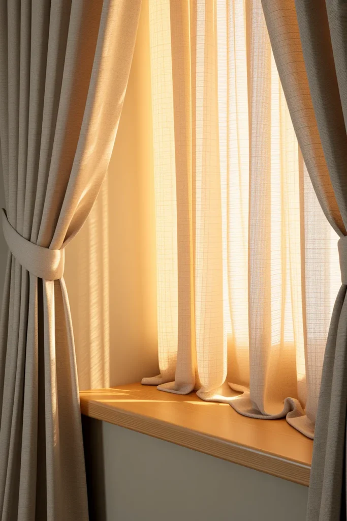 Gauzy Linen Curtain Softness