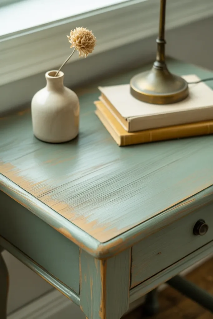 Milk Paint Side Table Revival