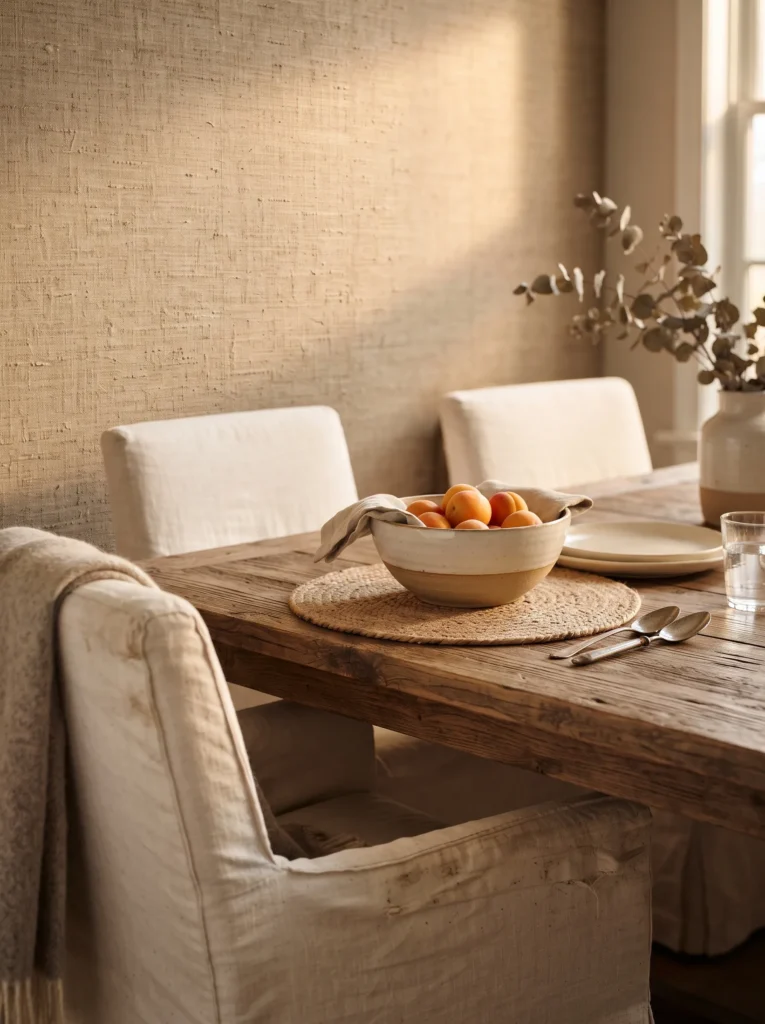 Textural Linen Look