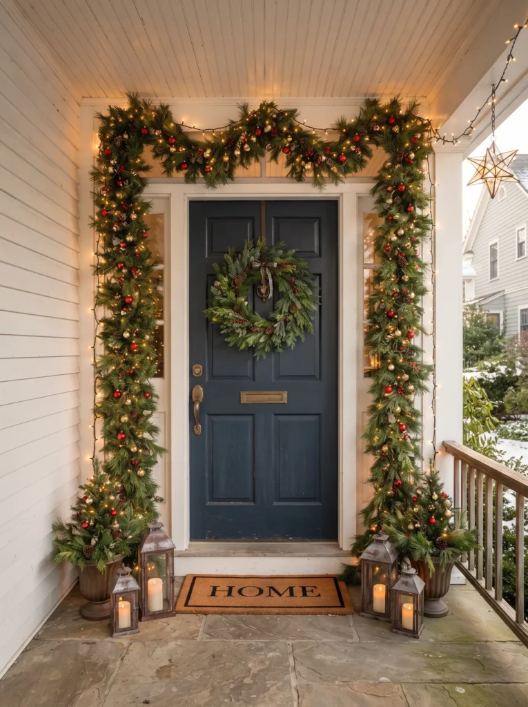 Pine Garland Door Frame