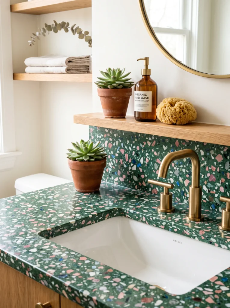 Green Terrazzo Details