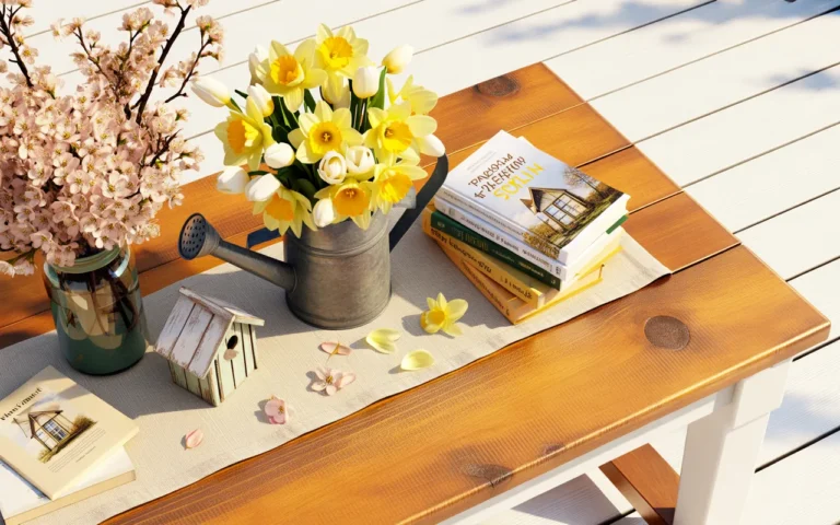 spring front porch decor