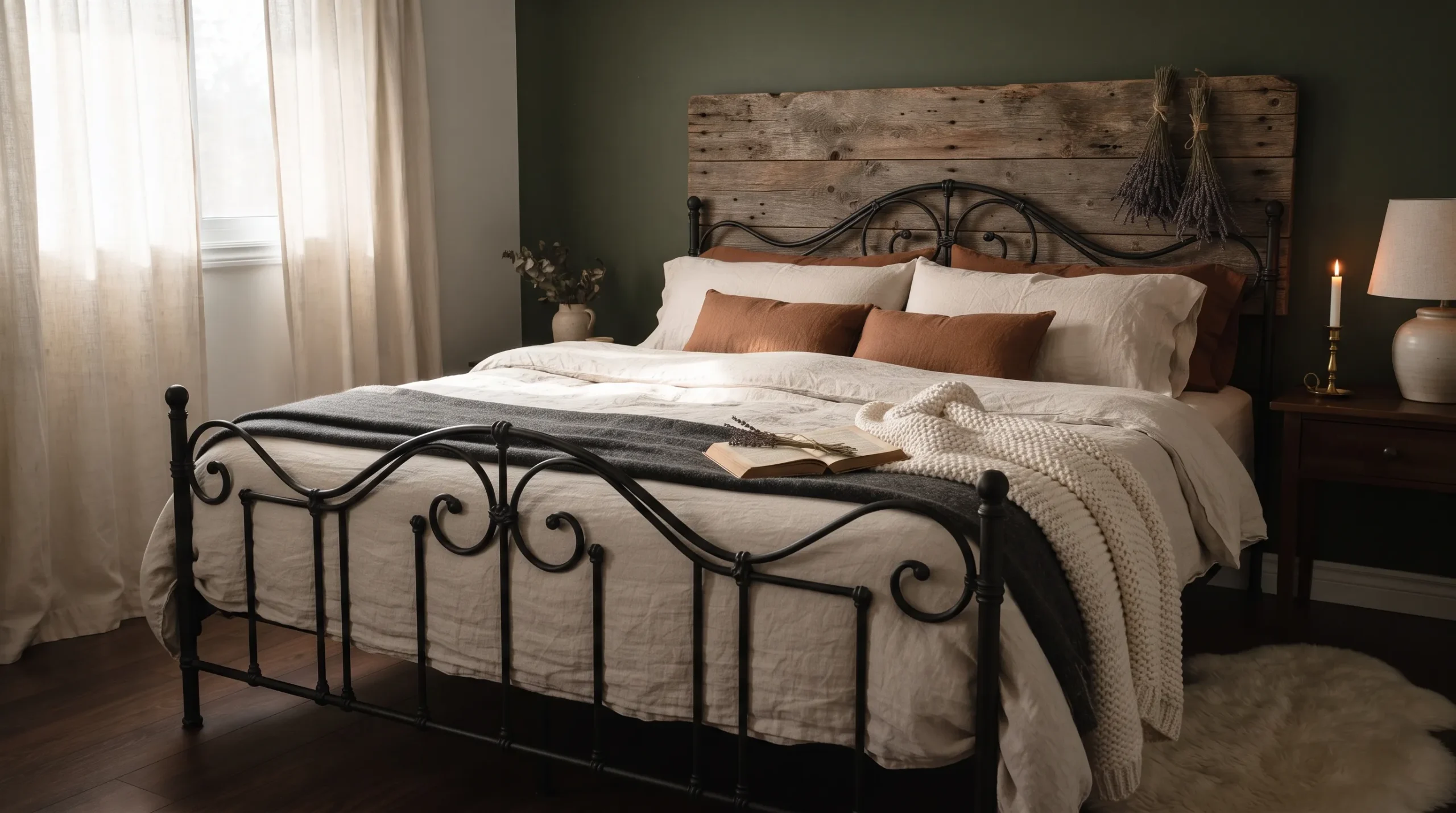 cozy dark cottagecore bedroom ideas