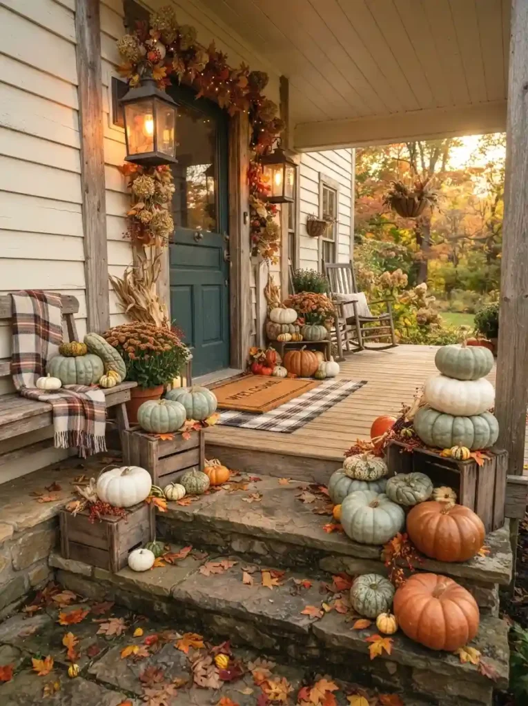 Layered Pumpkin Display