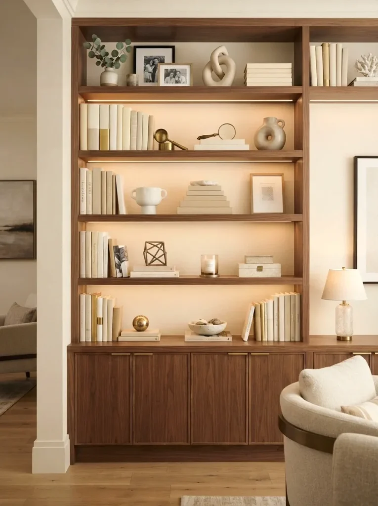 Refined Bookshelf Styling