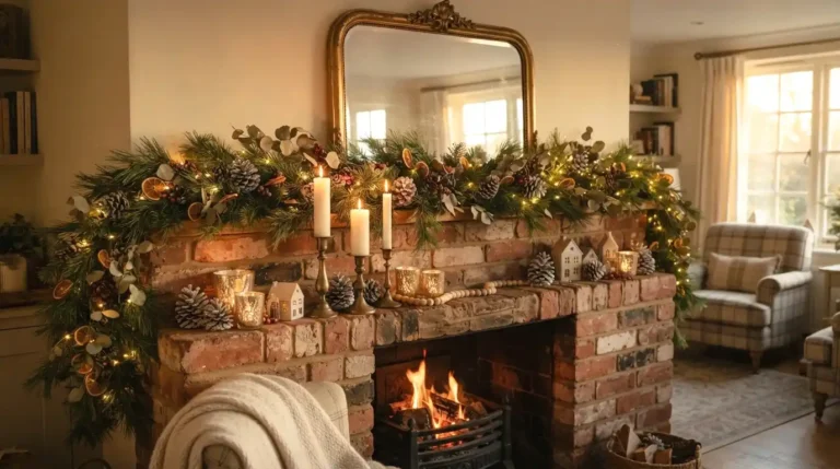 magical winter mantel decorating ideas
