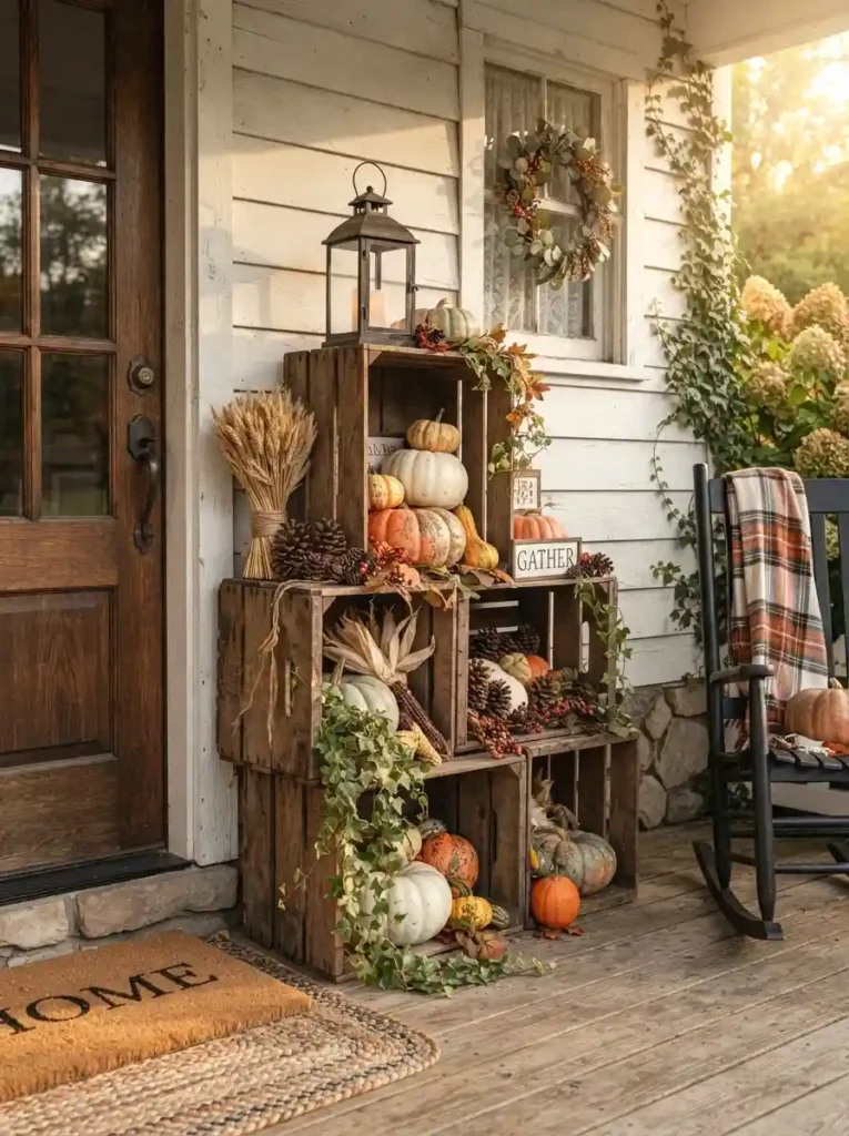 Wooden Crate Harvest Corner