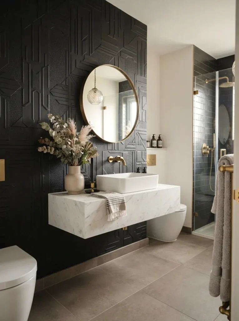 Open Black Shelving