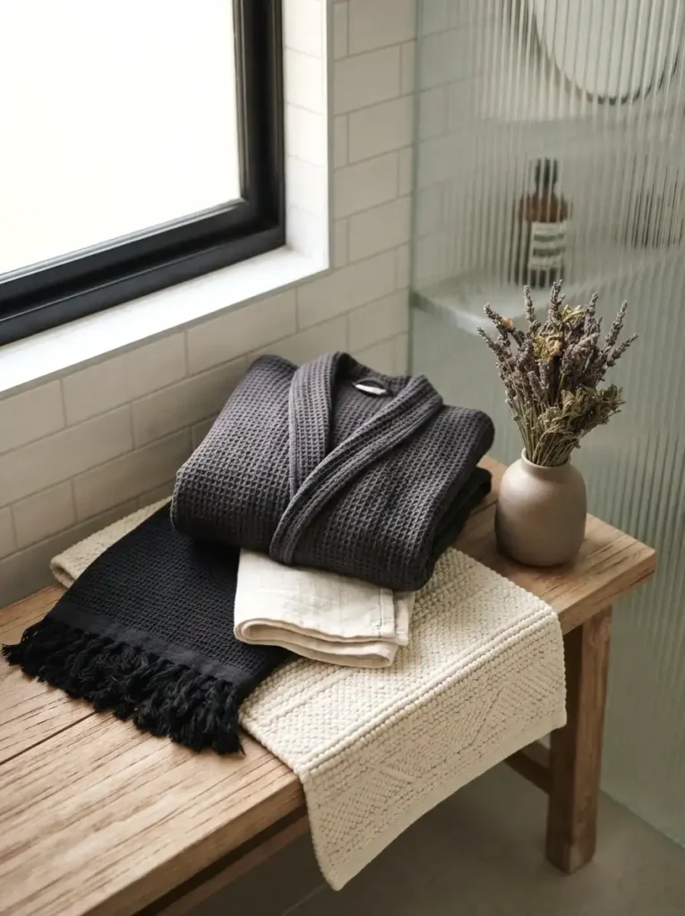 Layered Black Textiles