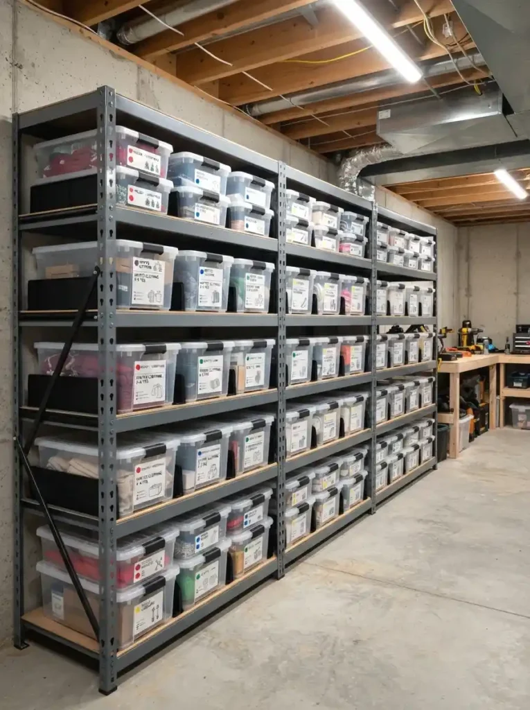 Clear Bin Wall System