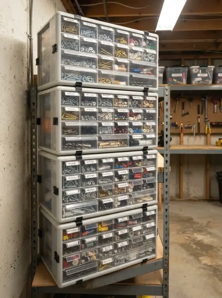 Plastic Stackable Drawer Units