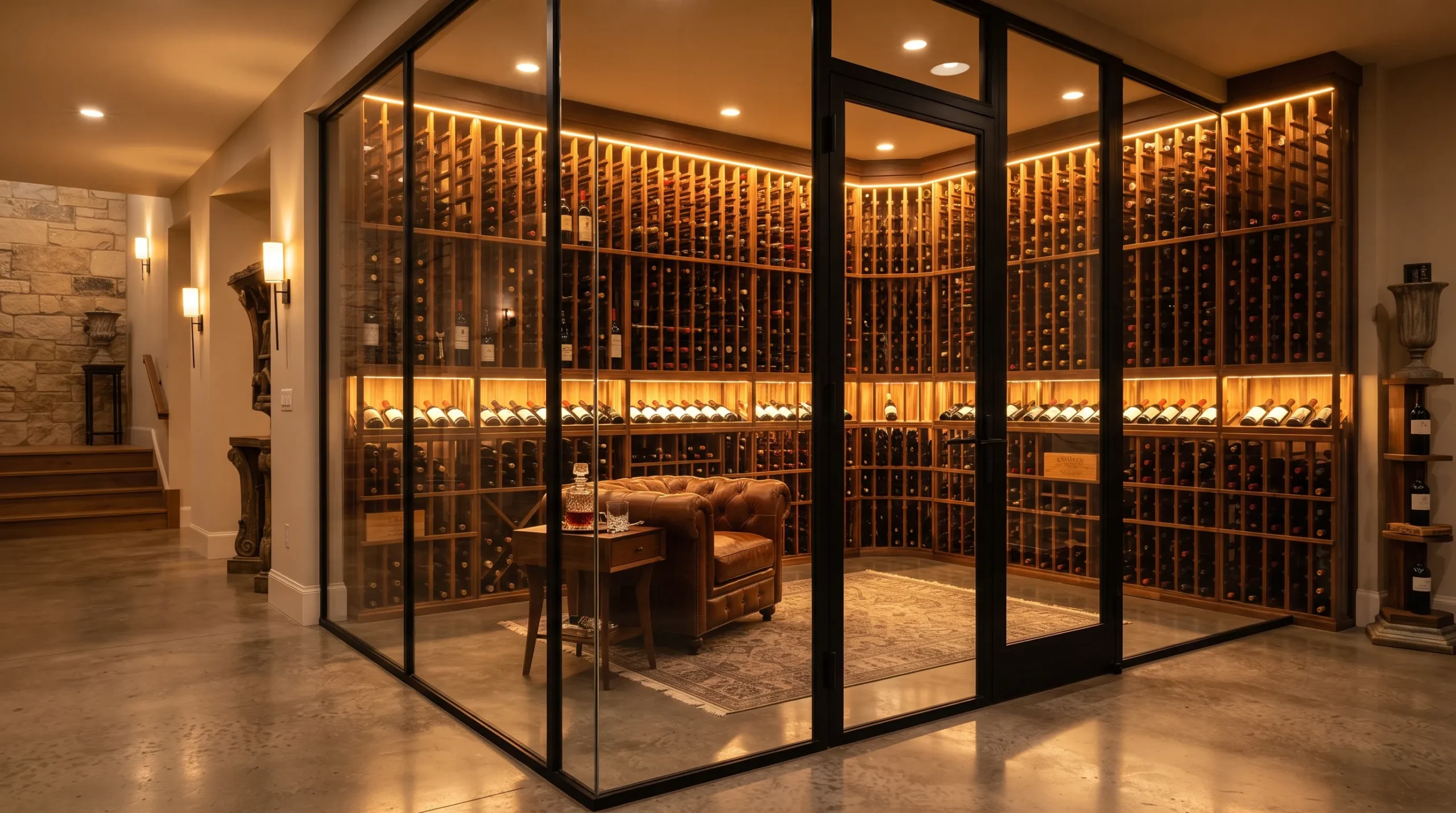 basement wine cellar designs