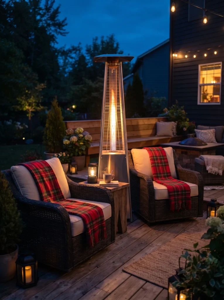 Heat Lamp Lounge Area
