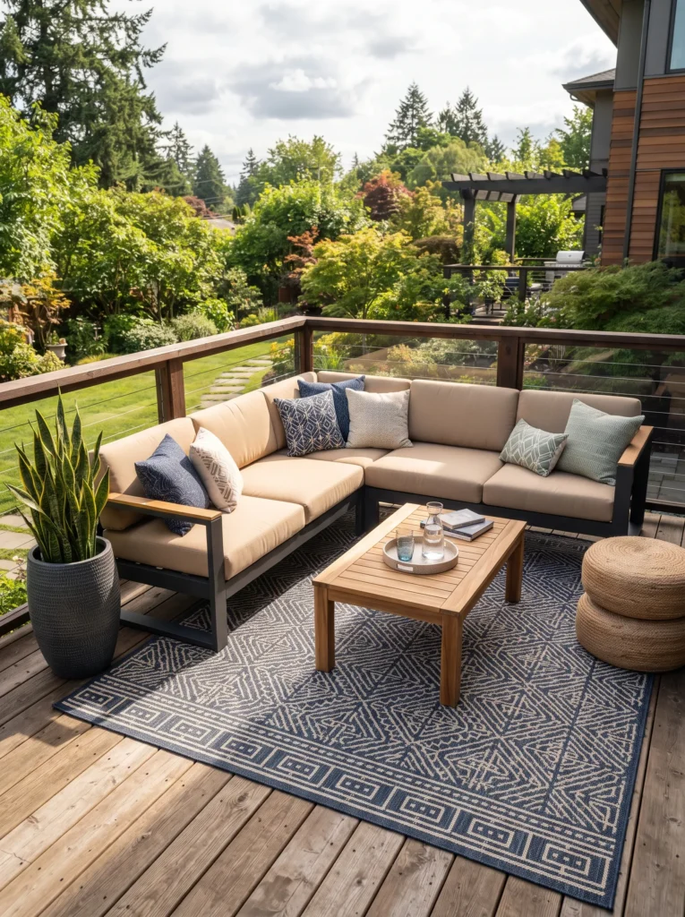 L-Shaped Outdoor Sofa