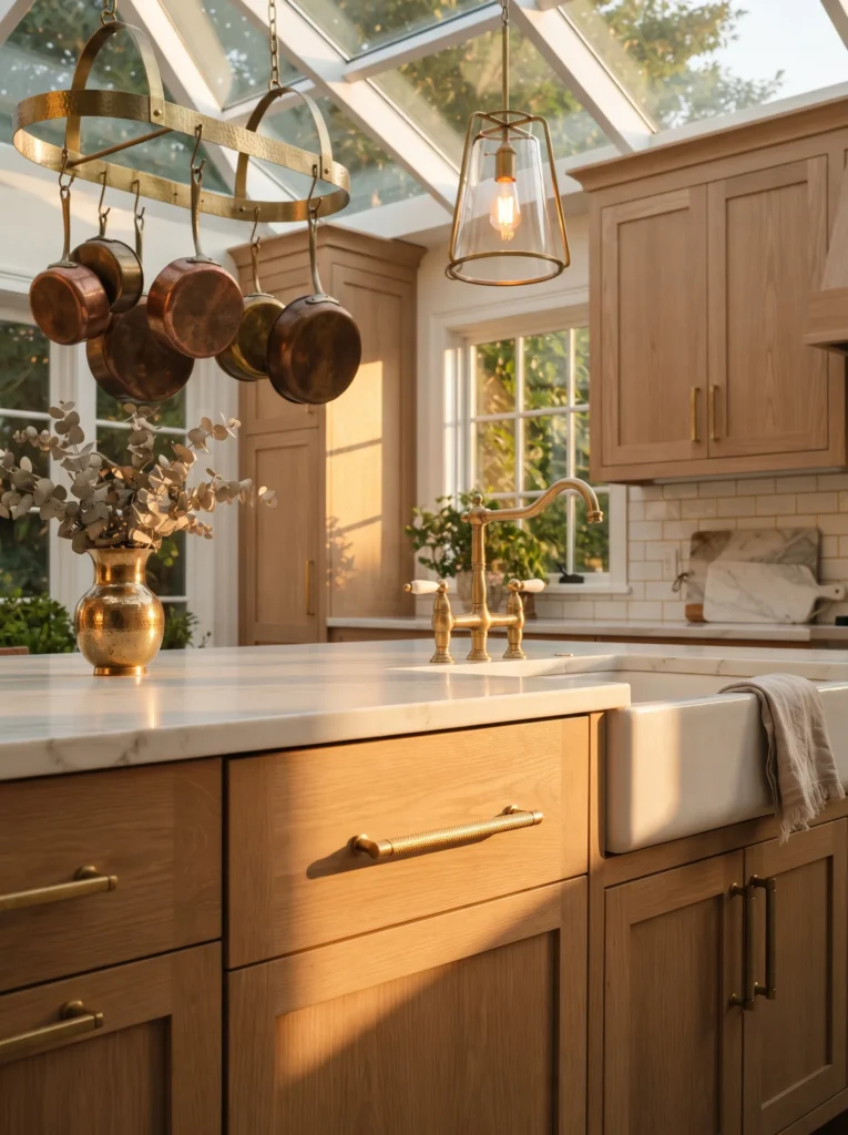 Brushed Brass Hardware Accents