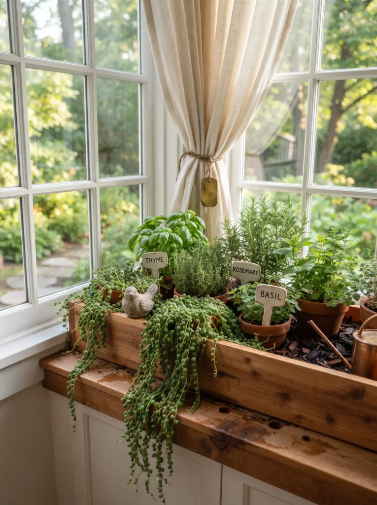 Integrated Planter Windowsill