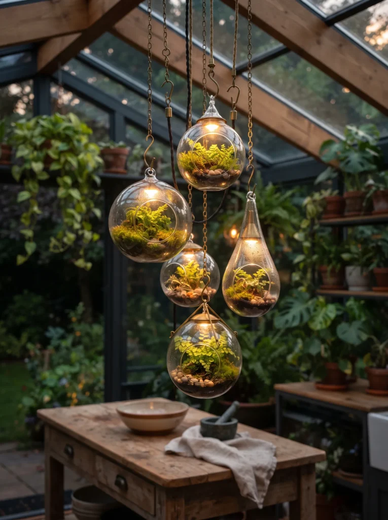 Hanging Terrarium Light Fixture