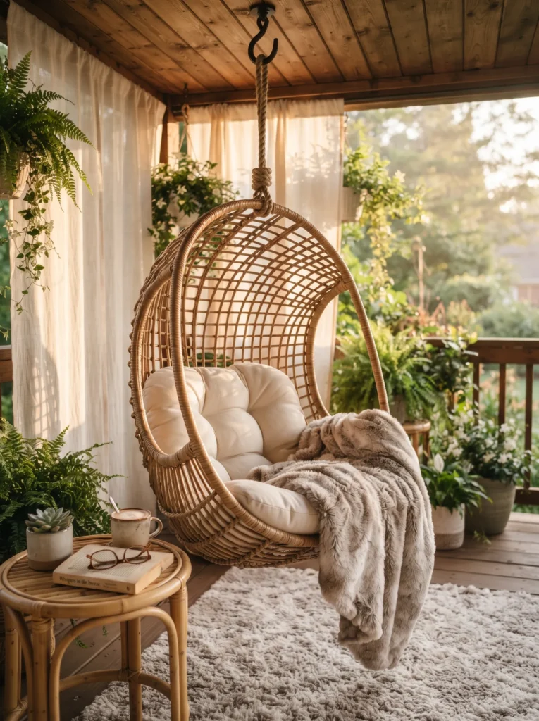 Hanging Egg Chair Corner
