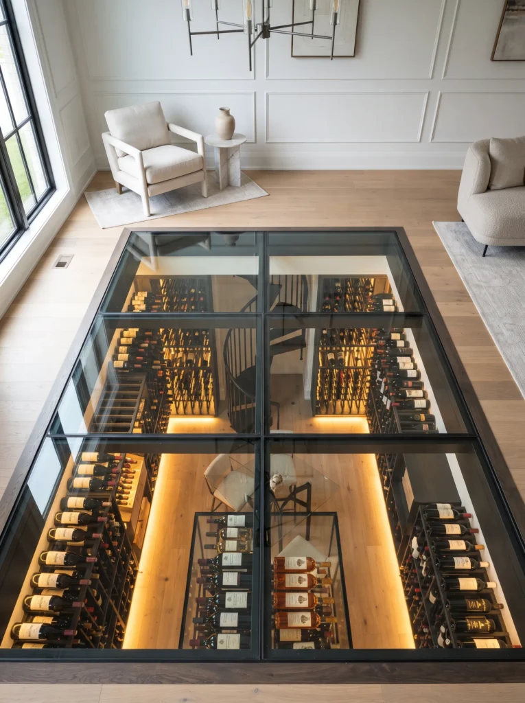 Glass-Bottom Floor Cellar