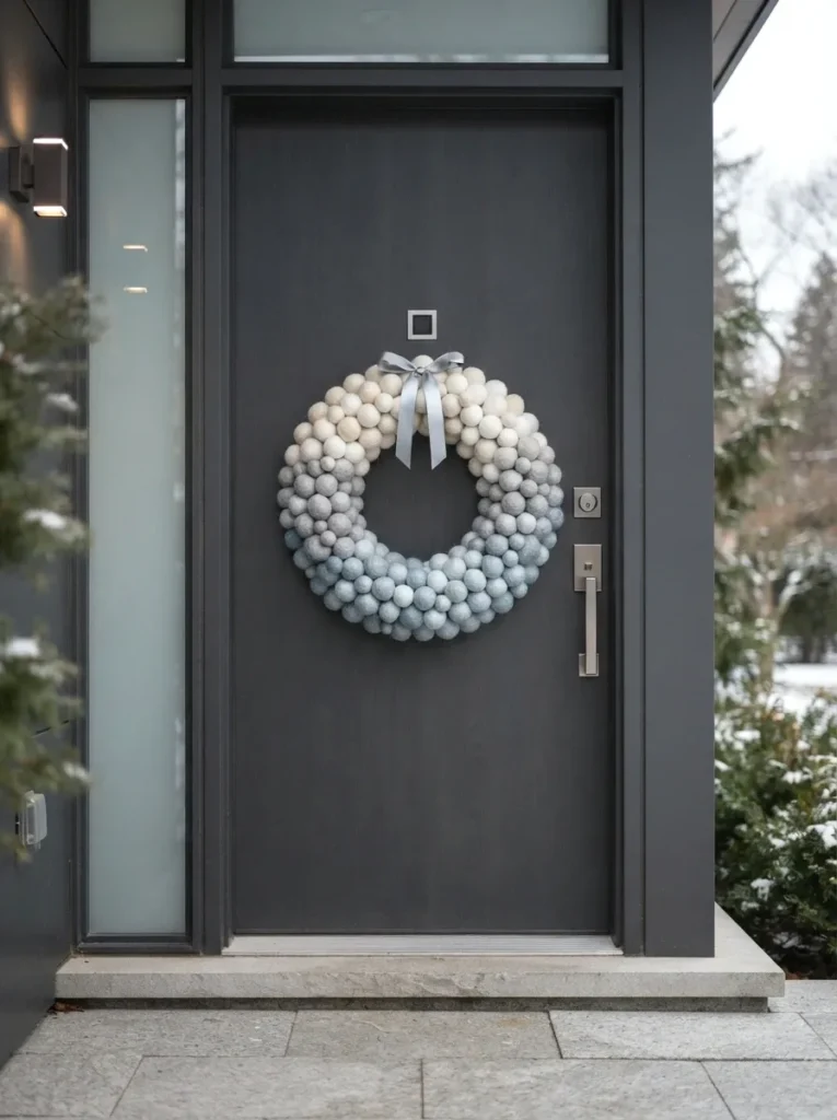 Wool Felt Ball Wreath