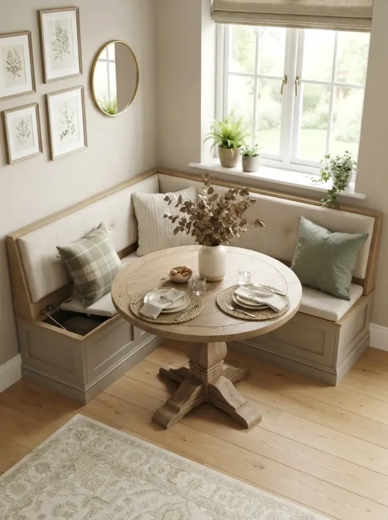Corner Banquette With Hidden Storage